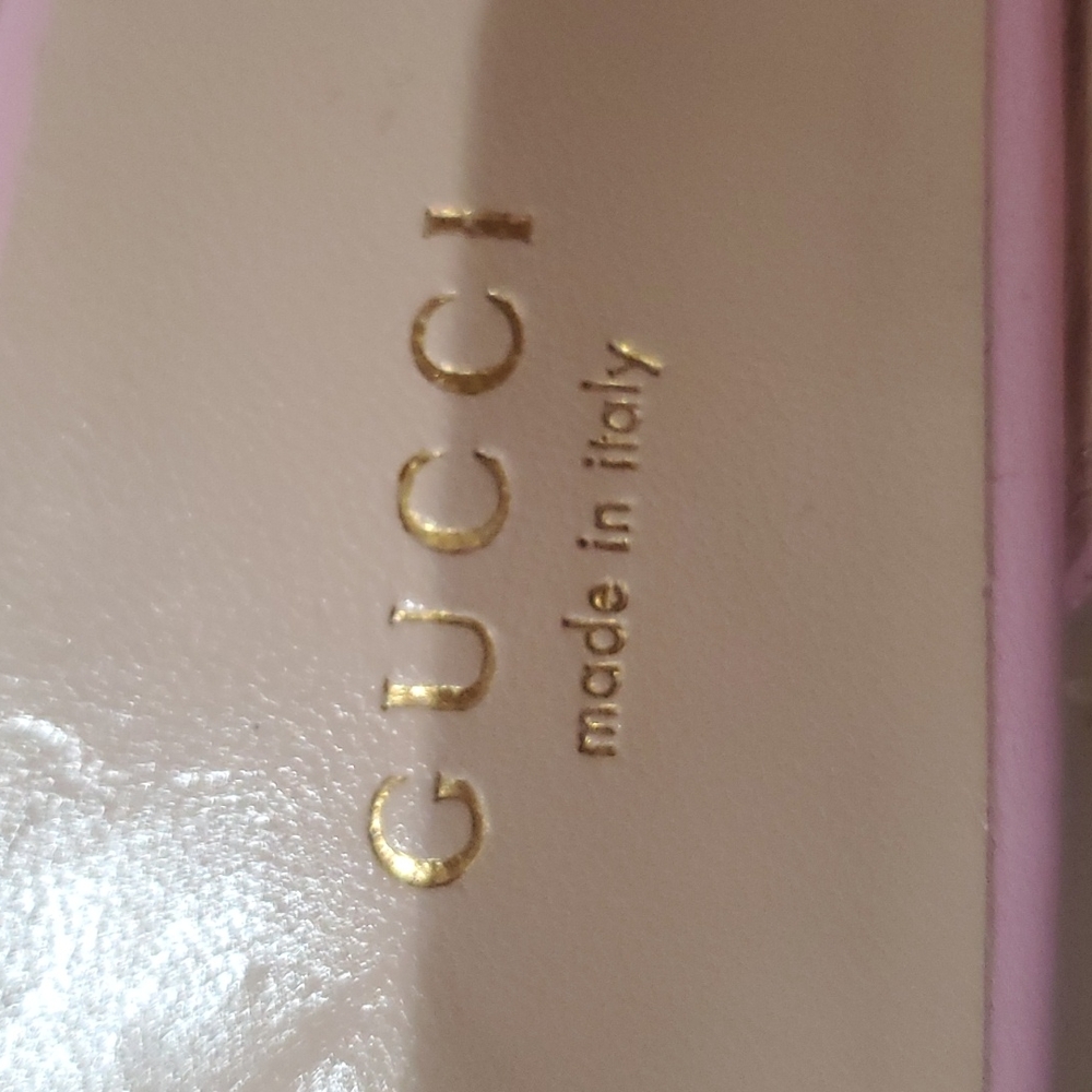 Gucci Pricetown Horsebit Lace Leather Pink Nude Mule Loafer Slipper Flat 36.5 - Picture 4 of 8